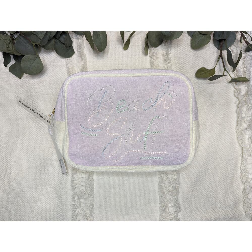 Stoney Clover Lane Beach Stuff Large Terrycloth Pouch
